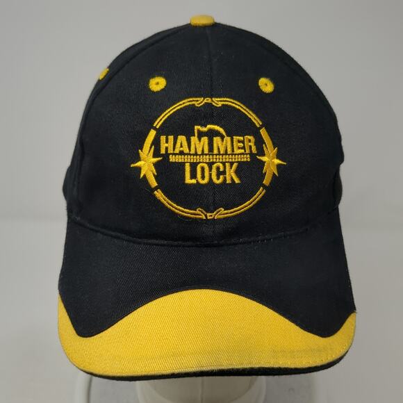 Hammer Lock Slideback Baseball Cap Black One Size Adjustable Embroidered Gillman - Picture 2 of 9